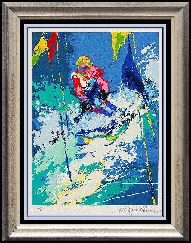 Leroy Neiman Innsbruck Color Serigraph Snow Skiing Hand Signed Olympics Artwork (1 of 5)