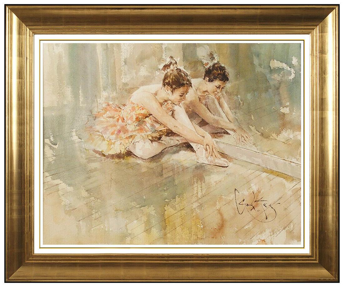 Gordon King Original Watercolor Painting Signed Ballet Dancer Portrait Artwork (1 of 4)