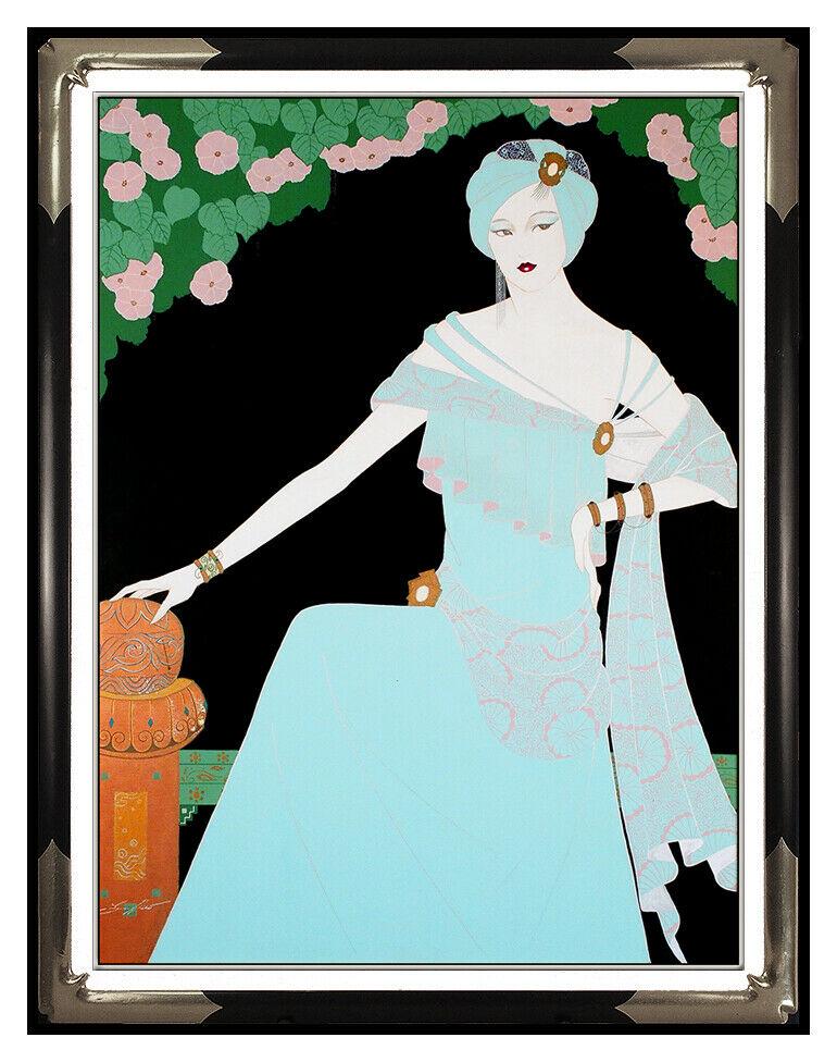 Lillian Shao Original Painting Acrylic On Canvas Signed Female Portrait Large (1 of 5)