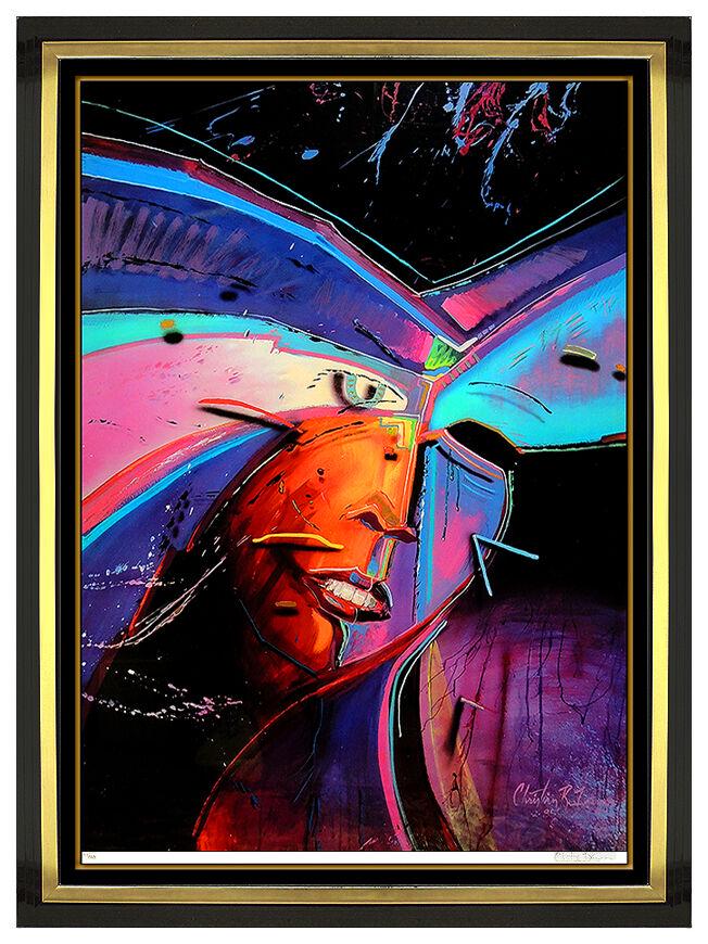 Christian Riese Lassen Large Original Color Lithograph Say Yes Signed Art Rare (1 of 5)