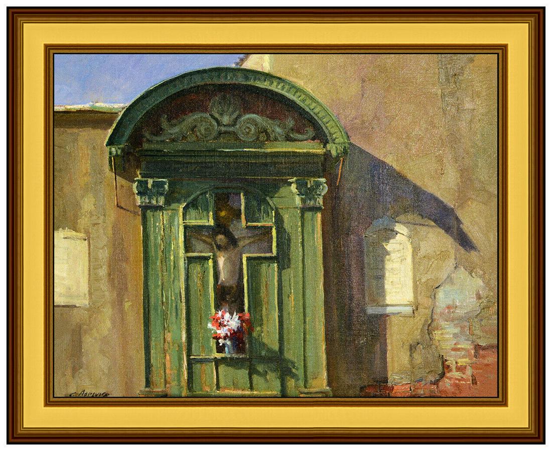 Clyde Aspevig Original Painting Oil On Canvas Signed Italy Cityscape Framed Art: This lot includes:Gallery COA & free domestic shipping (*insurance and international shipping for an additional charge)Artist: Clyde AspevigTitle: Ponte del Cristo, VeniceMedium: Oil On CanvasSize: 14