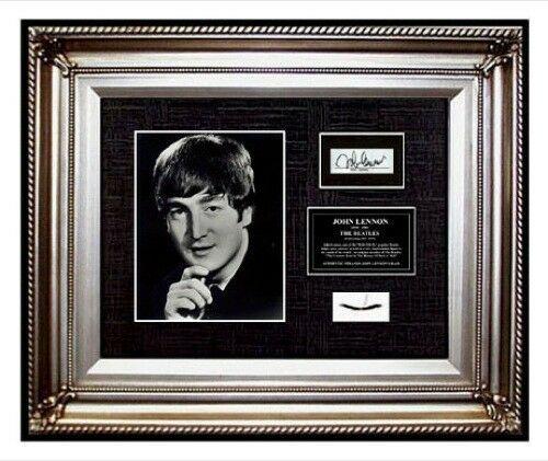 The Beatles John Lennon Hair Lock W Photo Signed: This lot includes:Gallery COA and documentation of provenanceFree Domestic Shipping (*insurance and international shipping for an additional charge)The item up for sale is a "short lock" of John Lenno