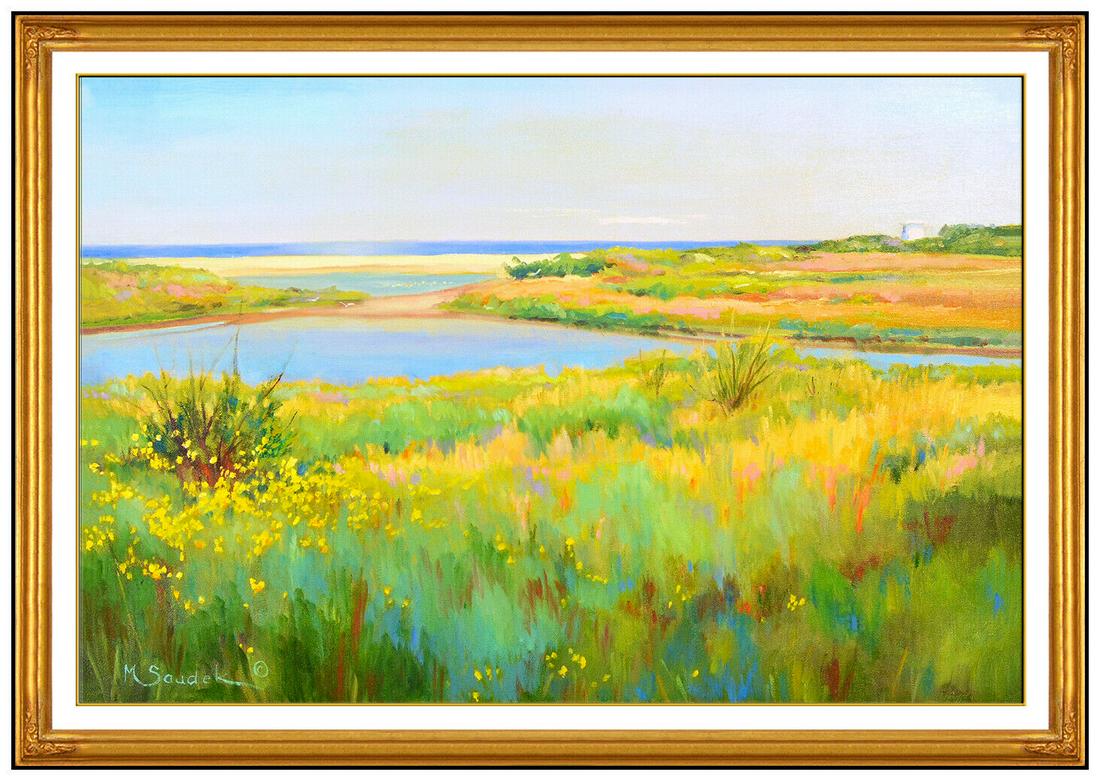 Martha Saudek Large Original Oil Painting On Canvas Signed California Landscape (1 of 6)