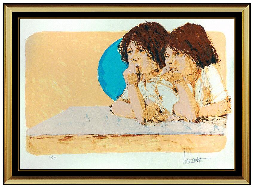 Aldo Luongo Original Color Serigraph Large Signed Brothers Hawk Framed Artwork (1 of 6)