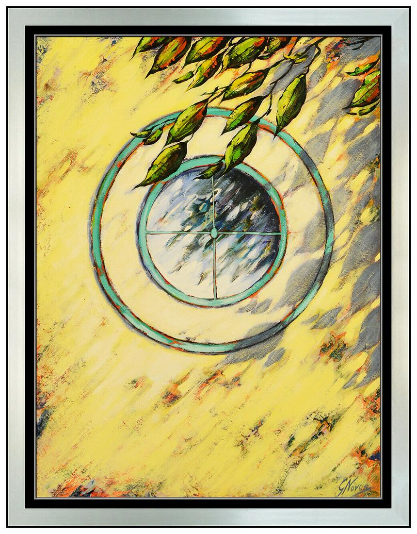 Gustavo Novoa Original Oil Painting On Board Rare Landscape Signed Framed Art (1 of 4)