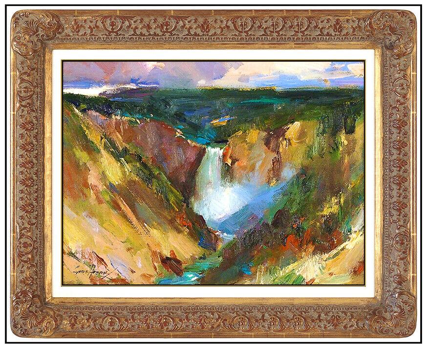 Cyrus Afsary Oil Painting On Canvas Original Yellowstone Landscape Signed Art (1 of 4)