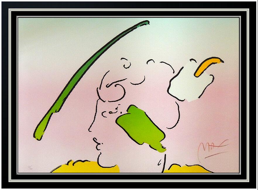Peter Max In Horizon Color Lithograph Hand Signed Vintage Portrait Cosmic Art (1 of 5)