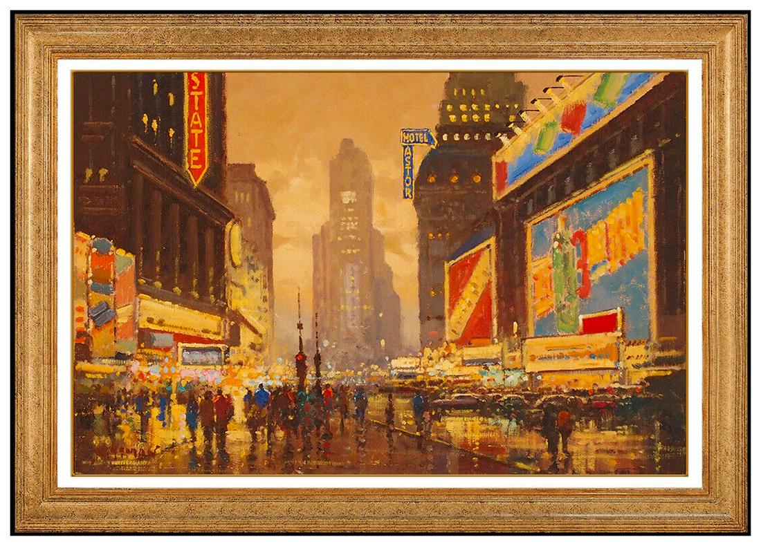 Willem Heytman Original Painting Oil On Canvas Signed New York Cityscape Artwork (1 of 5)