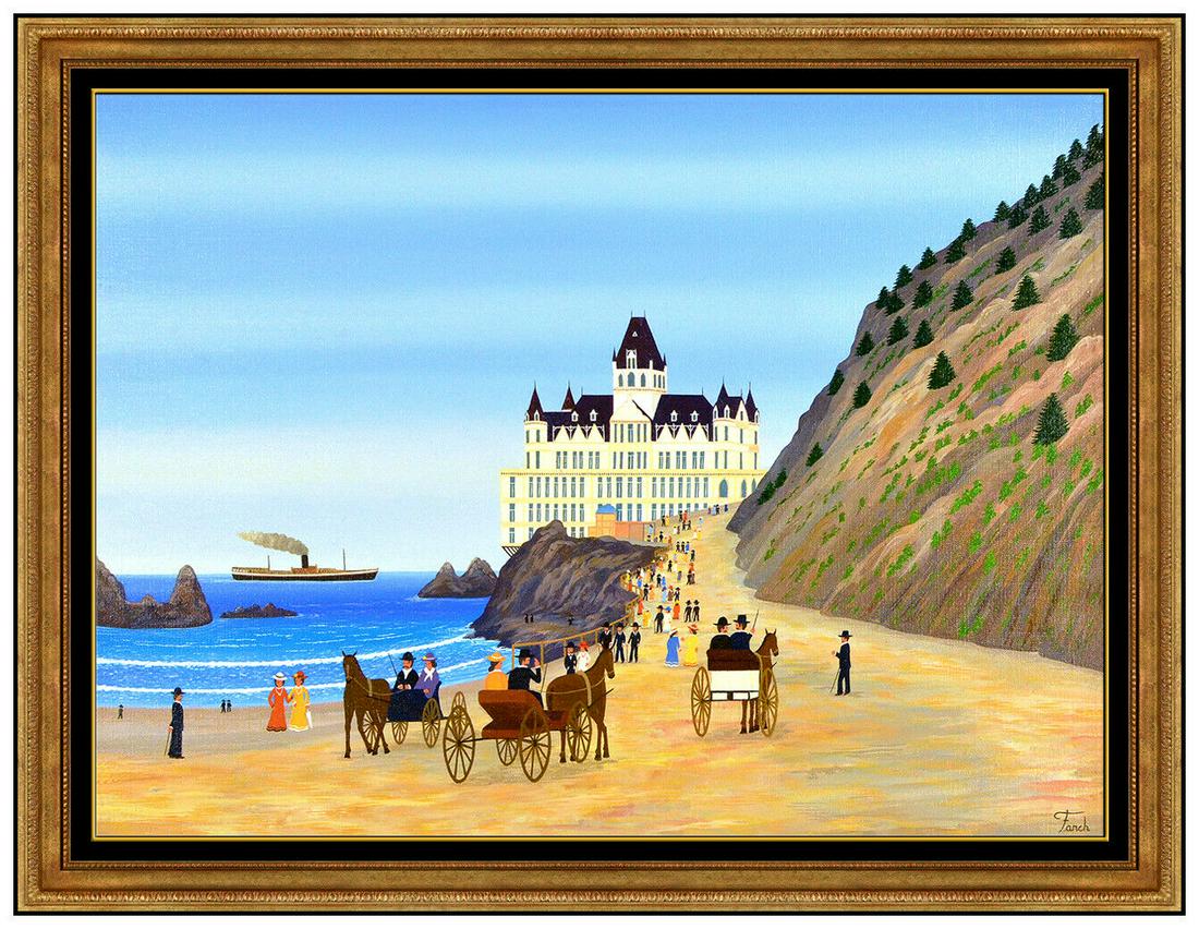 Fanch Ledan Original Painting On Canvas Signed Modern San Francisco Landscape (1 of 7)