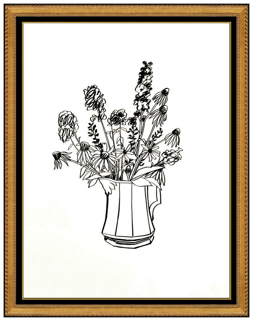 Tom Wesselmann Large Color Screenprint Hand Signed Modern Country Bouquet Flower (1 of 5)