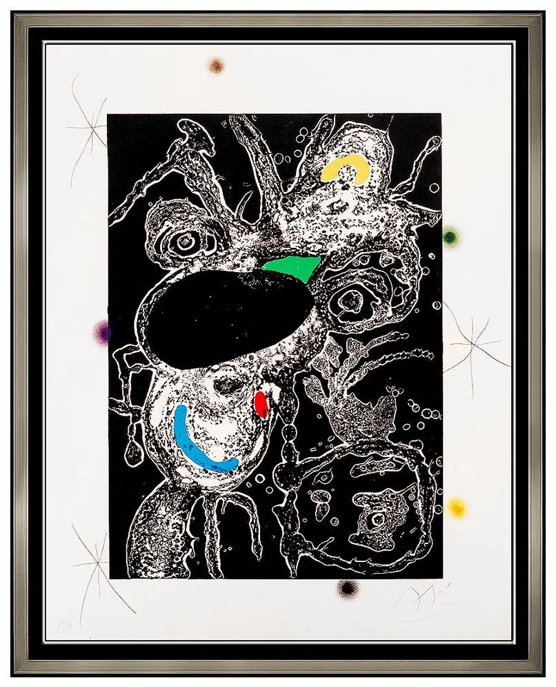 Joan Miro Espriu Aquatint Etching Hand Signed Abstract Art (1 of 5)