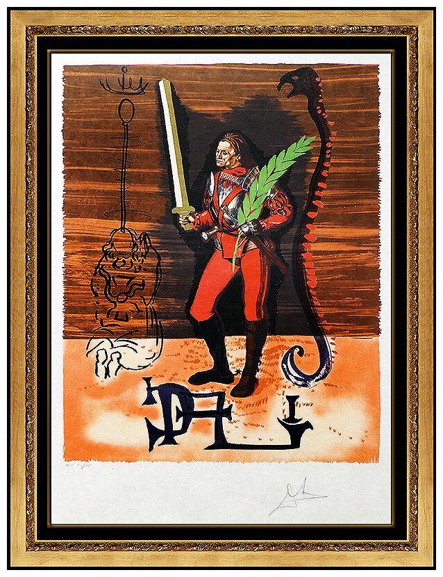 Salvador Dali Columbus Discovers America Hand Signed Color Lithograph Surrealism (1 of 5)