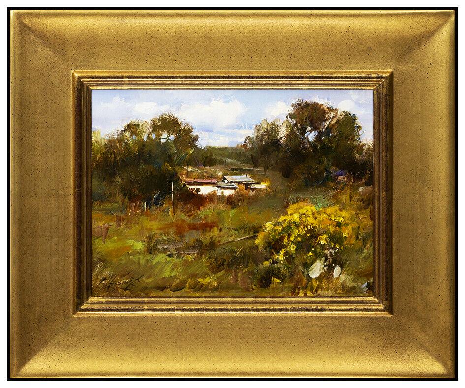 Cyrus Afsary Original Painting Oil On Board Western Landscape Signed Framed Art (1 of 4)