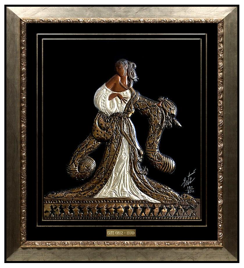 ERTE Signed BRONZE Wall RELIEF SCULPTURE Original Romain de Tirtoff Art Antique (1 of 5)