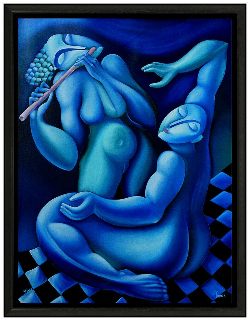 Yuri Yuroz May I Touch Your Music Large Color Serigraph Hand Signed Modern Art (1 of 6)