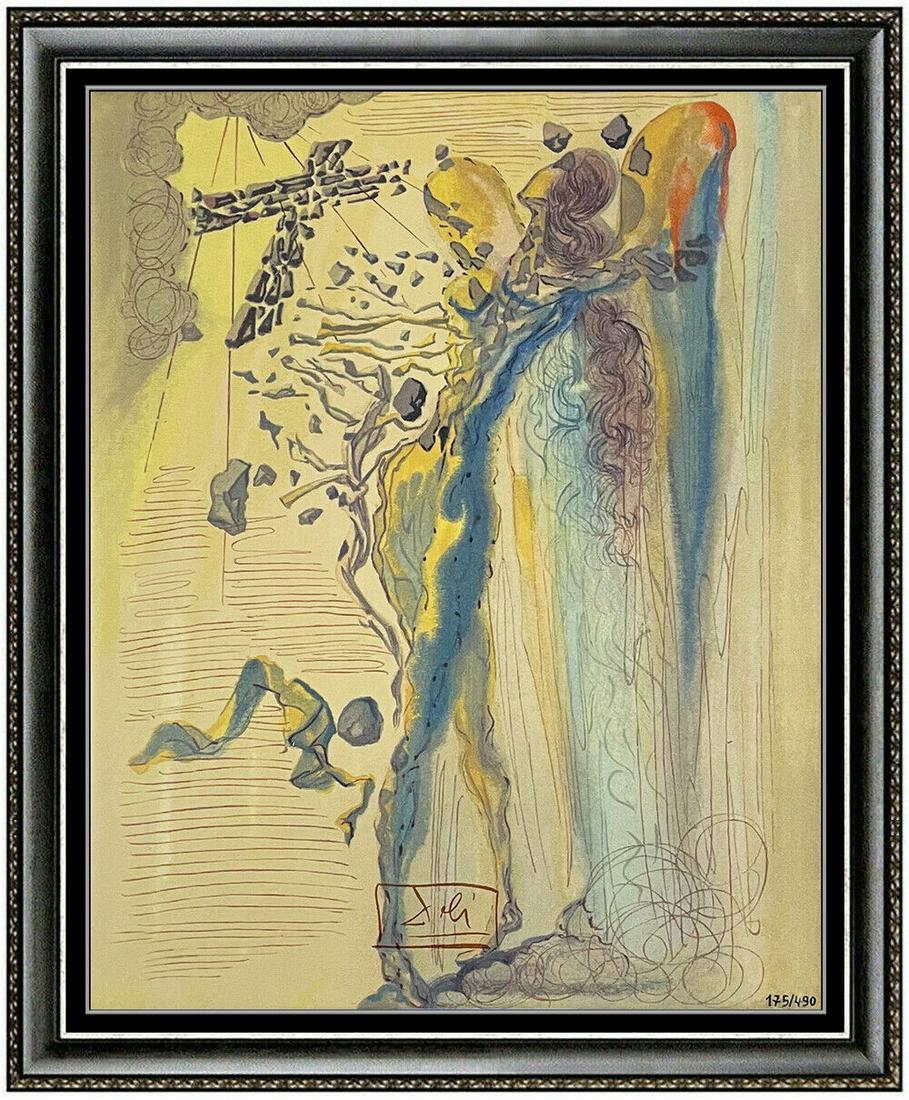Salvador Dali Rare Divine Comedy Limited Edition Glazed Ceramic Signed Artwork: This lot includes: Gallery COA & free domestic shipping (*insurance and international shipping for an additional charge) Artist: Salvador Dali Title: Shine of Glorious Bodies Medium:Glazed Ceramic Siz