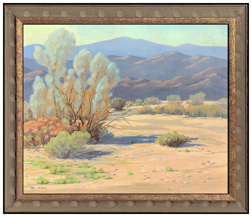Lee Logan Original Oil On Canvas Painting Signed Western Desert Landscape Art (1 of 4)