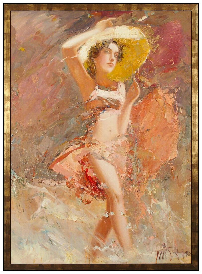 Misti Pavlov Large Original Oil Painting On Canvas Signed Portrait Figurative (1 of 6)