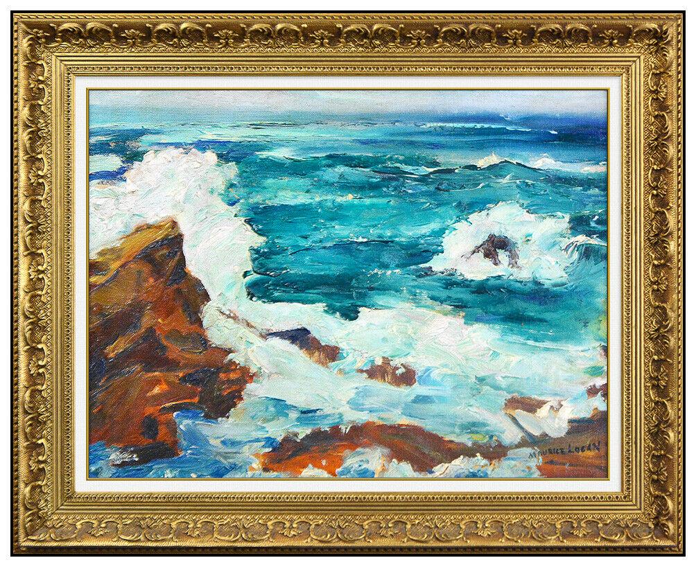 Maurice Logan Original Painting Oil On Board Signed Seascape Water Framed Art (1 of 4)
