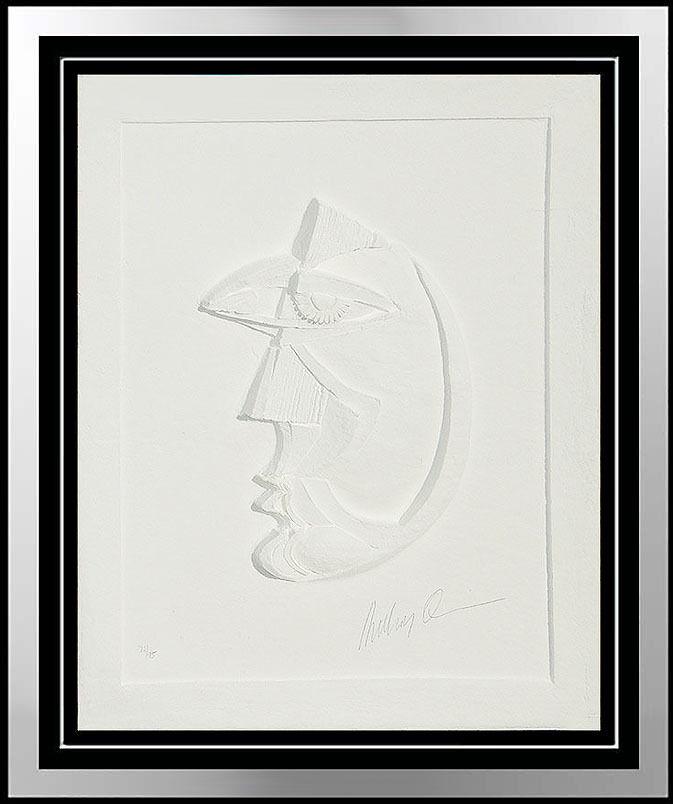 Anthony Quinn Original Vellum Relief Sculpture Dream Girl Hand Signed Artwork (1 of 5)