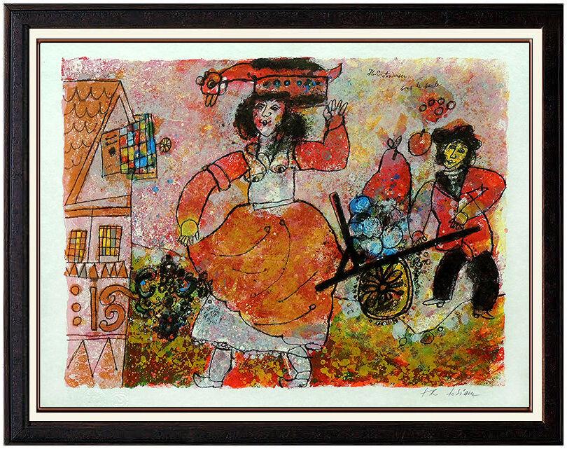 Theo Tobiasse Color Lithograph HAND SIGNED Cubism Artwork Hans Christen Andersen (1 of 8)