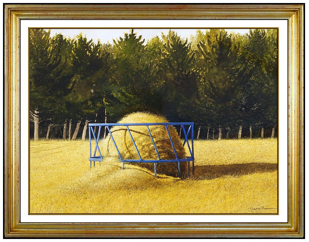 James Bonner Rare Original Watercolor Painting Signed New England Landscape Art (1 of 5)