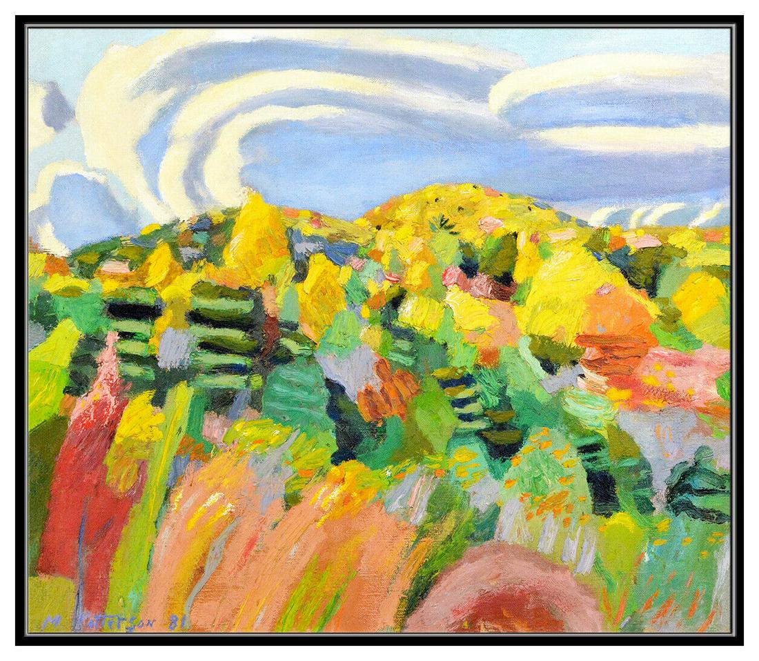 Michael Patterson Original Painting Oil On Canvas Signed Floral Landscape Art (1 of 4)