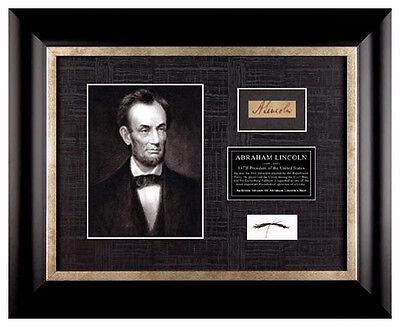 USA PRESIDENT ABRAHAM LINCOLN HAIR LOCK SIGNED COA (1 of 4)