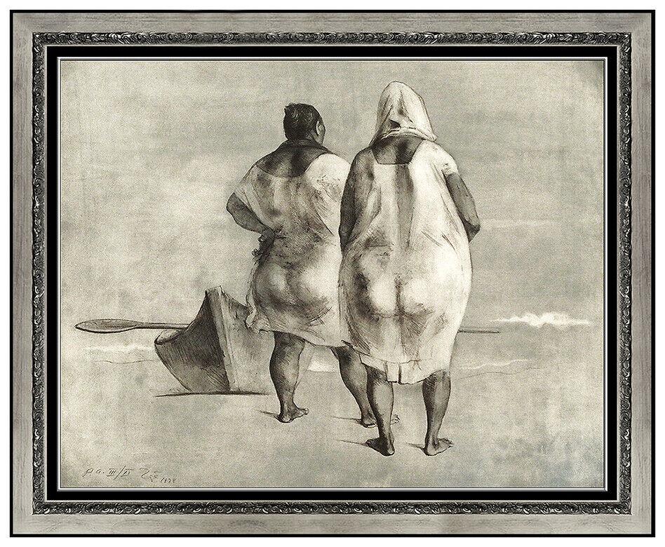 Francisco Zuniga Original Lithograph Woman Portrait Hand Signed Framed Artwork (1 of 4)