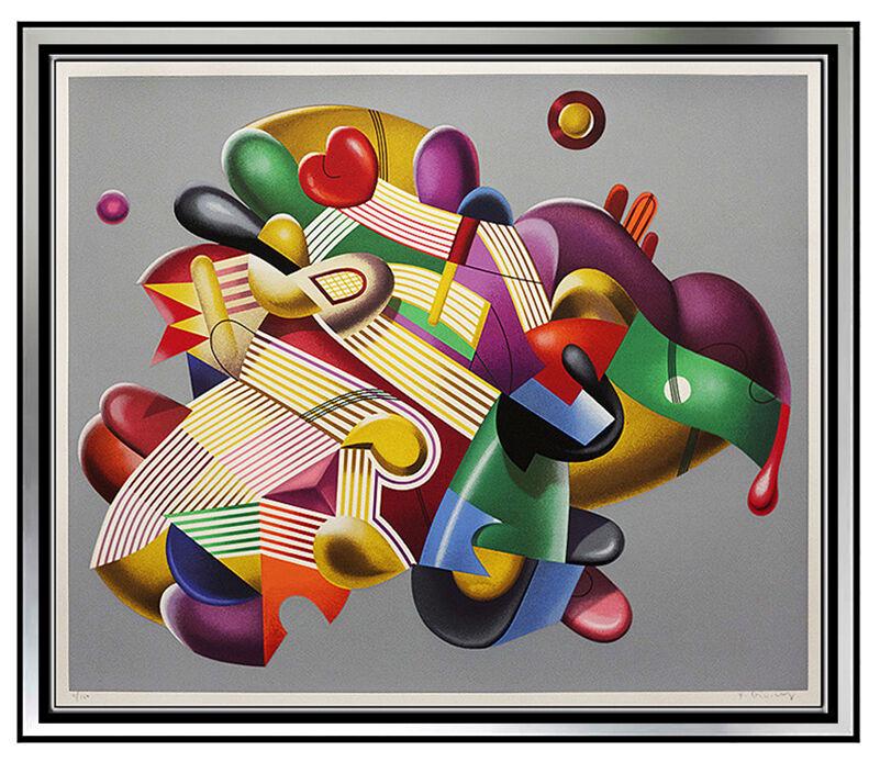 YANKEL GINZBURG Signed Serigraph Candy Store Abstract Pop Art COA Original LARGE (1 of 5)