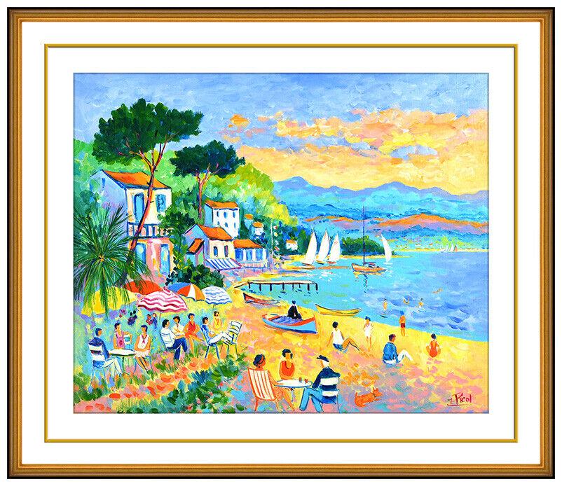 Jean Claude Picot Original French Landscape Painting On Canvas Signed Framed Art (1 of 6)