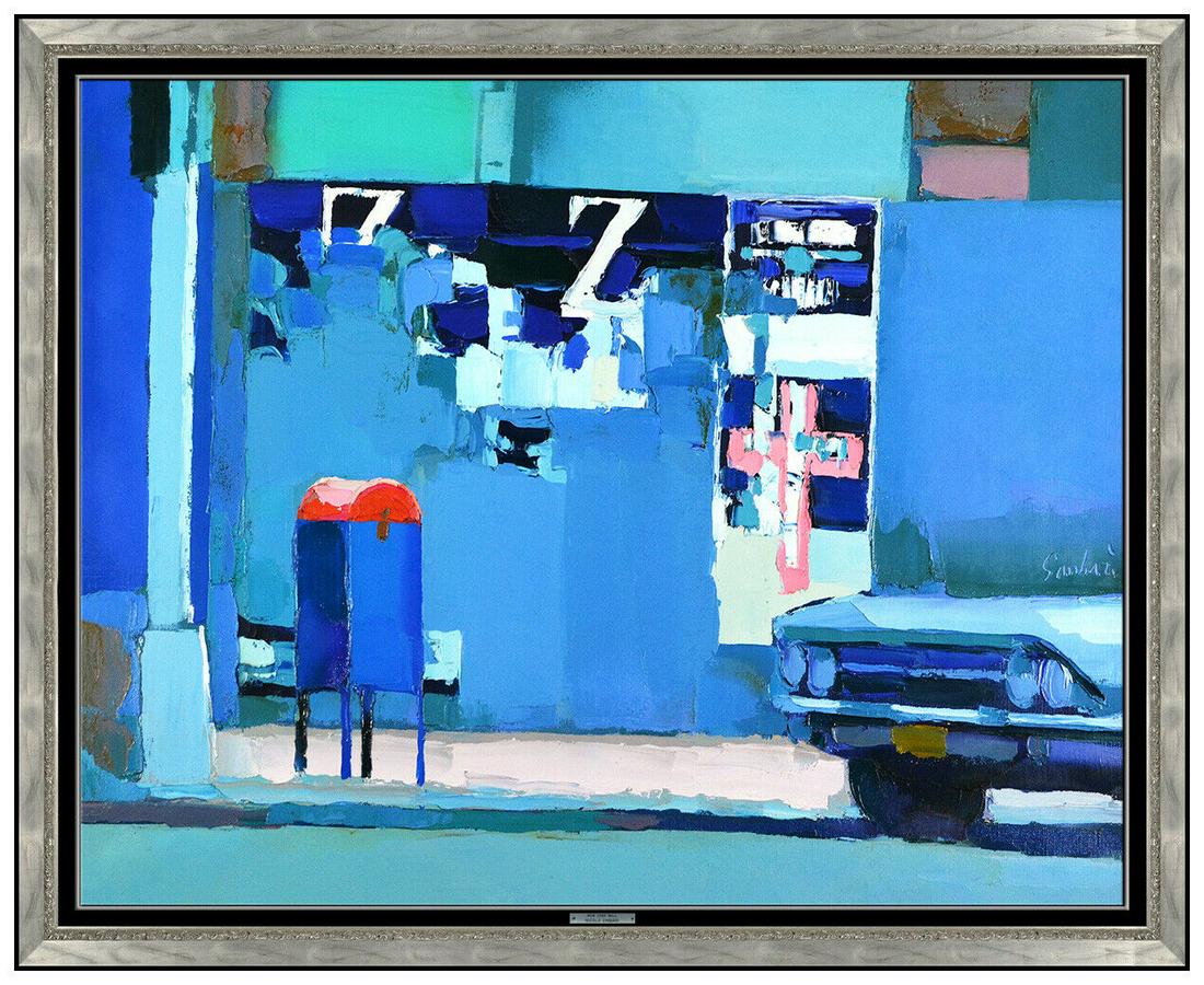 Nicola Simbari Original Oil Painting On Canvas Signed New York Cityscape Large (1 of 7)