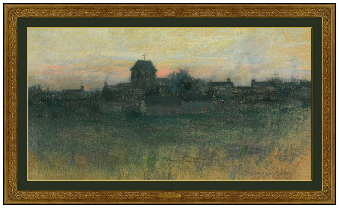 Charles Warren Eaton Original Pastel Painting Landscape Signed Framed Artwork (1 of 5)