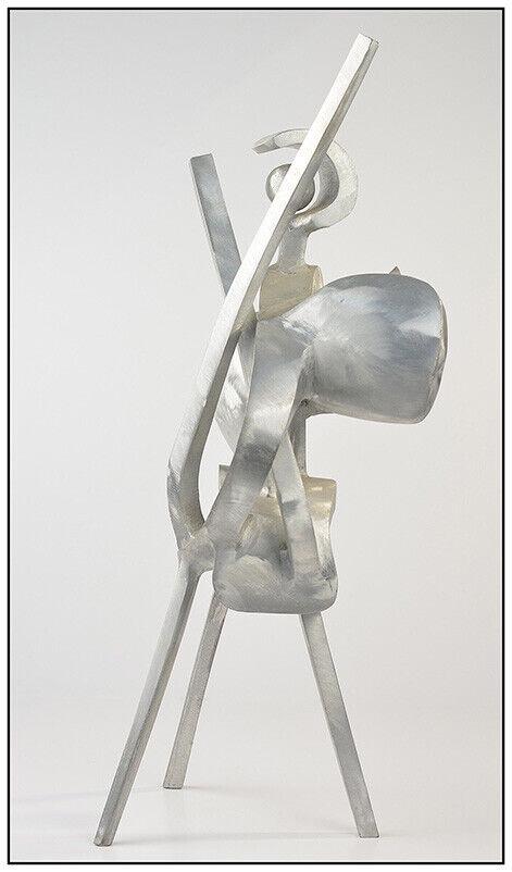 Bill Barrett Original Large Full Round Abstract Aluminum Sculpture Signed Bronze (1 of 5)