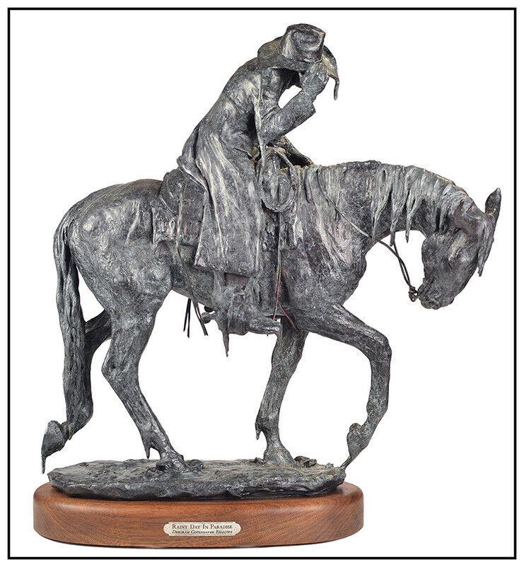 Deborah Copenhaver Fellows Original Rainy Day In Paradise Signed Western Horse (1 of 7)