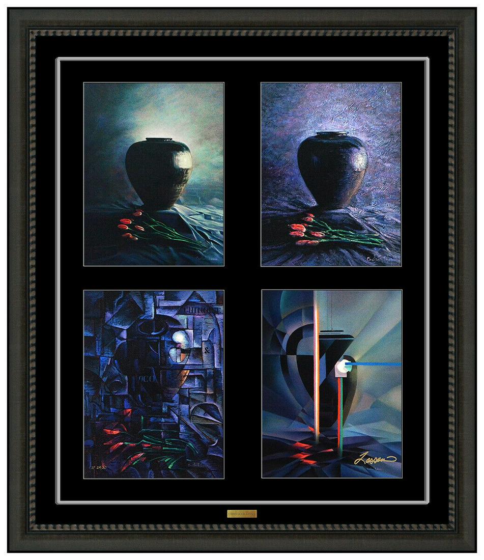 Christian Riese Lassen Original Hand Embellished Lassengraph Quatec Signed Art (1 of 10)