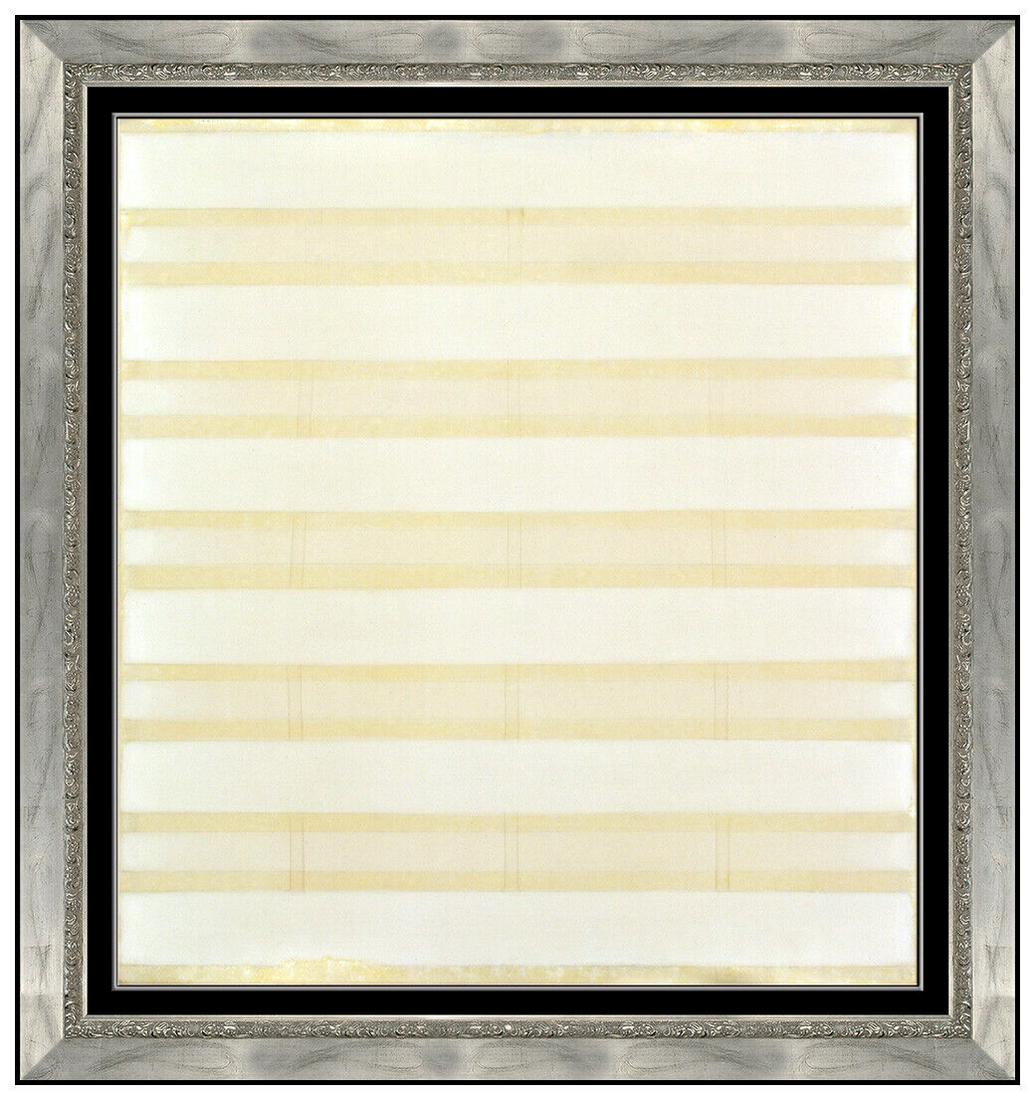 Johnnie Winona Ross Original Painting On Canvas Framed Abstract Modern Artwork: This lot includes:Gallery COA & free domestic shipping (*insurance and international shipping for an additional charge)Artist: Johnnie Winona Ross Title: Seep 2007Medium: oil and wax painting on canva