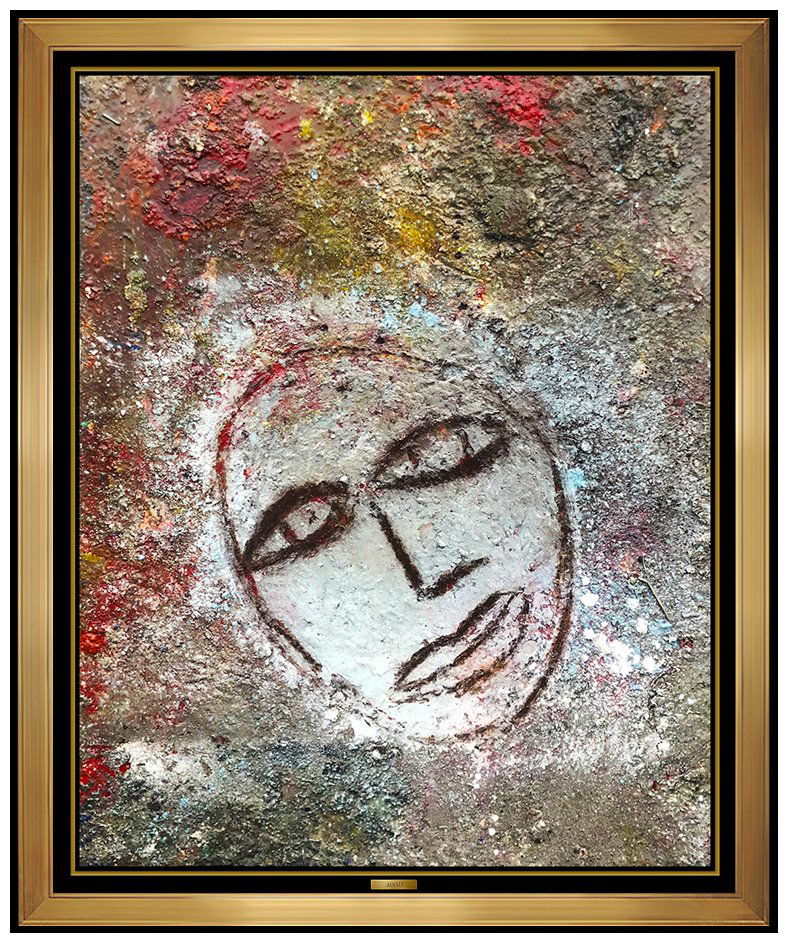 Jamali Original Fresco Tempera Painting On Board: This lot includes: Gallery COA & free domestic shipping (*insurance and international shipping for an additional charge) Artist: JamaliTitle: Seeing the RedsMedium: Fresco Tempera Painting on BoardSiz