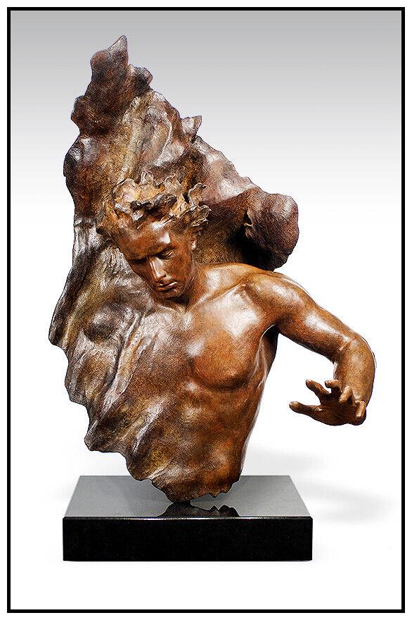 Frederick Hart RARE Large Bronze Sculpture Ex Nihilo Fragment No 8 Signed Art (1 of 5)