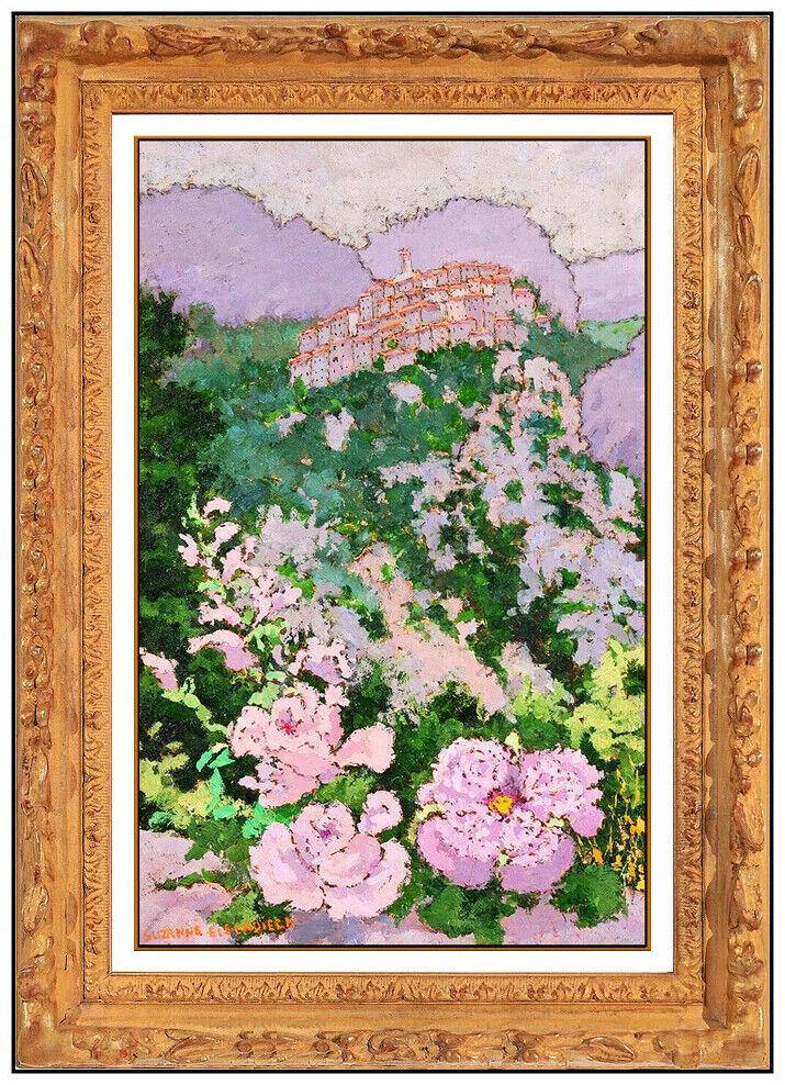 Suzanne Eisendieck Original Floral Landscape Painting Oil On Canvas Signed Art (1 of 4)