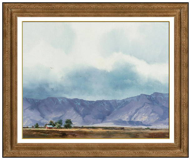 THOMAS KINKADE Original OIL PAINTING on CANVAS BOARD Landscape Painting