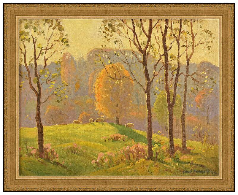 Frank Panabaker Original Oil Painting On Board Landscape Signed Framed Artwork (1 of 4)