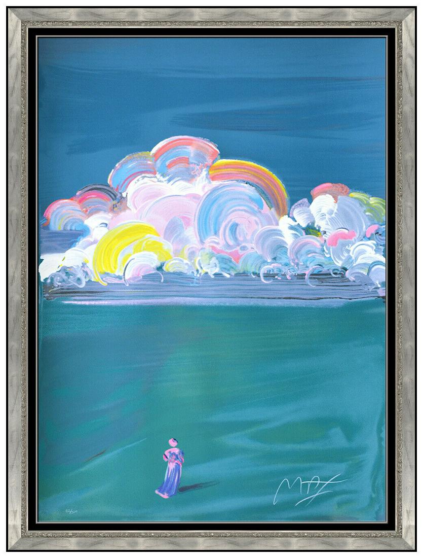 Peter Max Sage Large Color Silkscreen Hand Signed Cosmic Landscape Framed Art: This lot includes:Gallery COA & free domestic shipping (*insurance and international shipping for an additional charge)Artist: Peter Max Title: SageMedium: silkscreenSize: 36" x 26" Framed: 44" x 34"