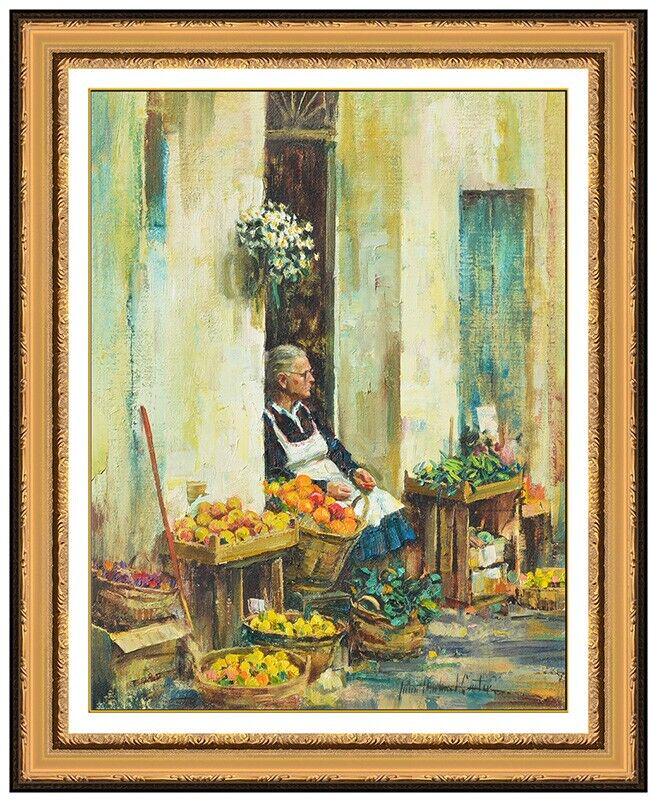 John Michael Carter Original Oil Painting On Canvas Portrait Framed Signed Art: This lot includes:Gallery COA & free domestic shipping (*insurance and international shipping for an additional charge)Artist: John Michael CarterTitle: The Store OwnerMedium: Oil Painting On CanvasSi