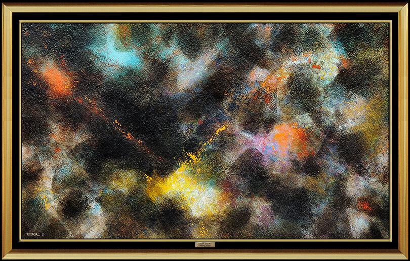 Leonardo Nierman Huge Original Oil Painting On Board Authentic Signed Art 40X67 (1 of 6)