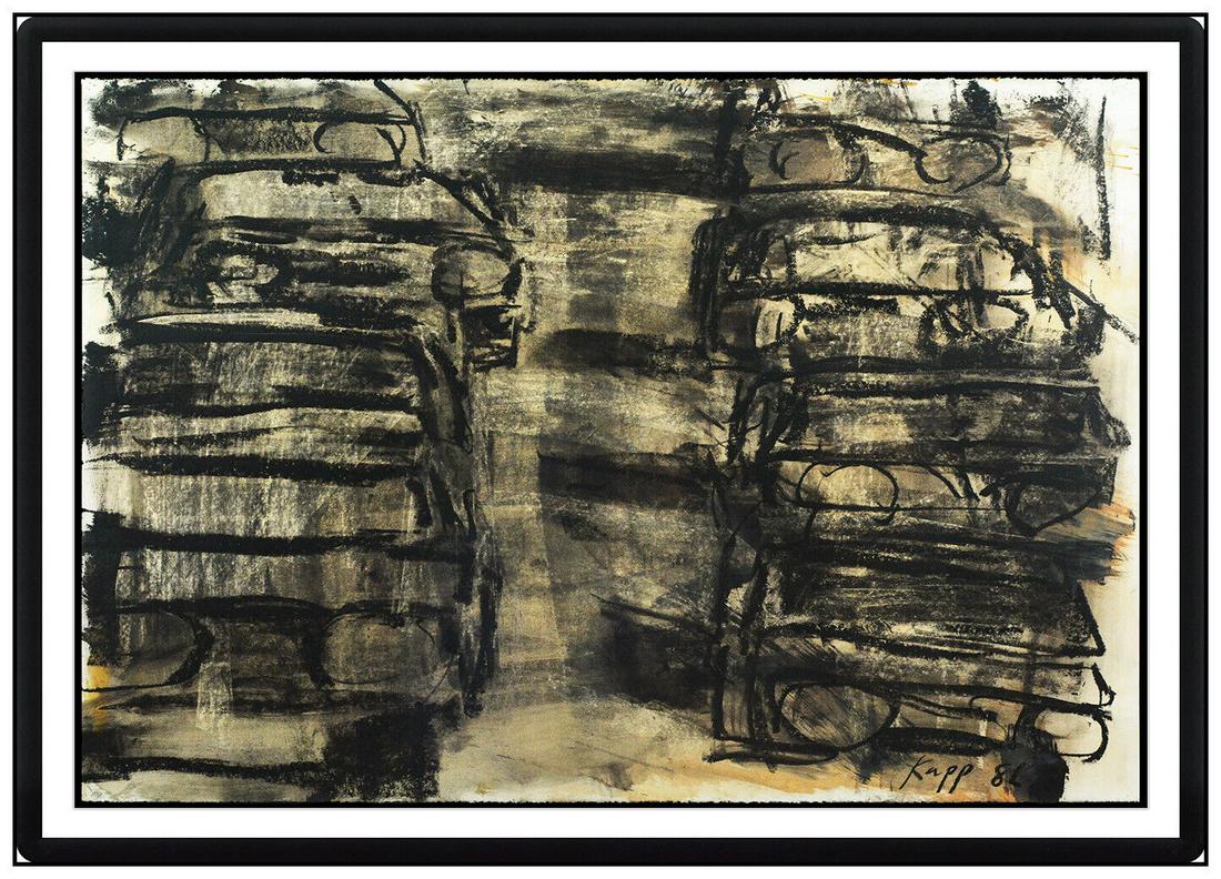 David Kapp Large Original New York City Painting Signed Modern Abstract Car Art: This lot includes: Gallery COA & free domestic shipping (*insurance and international shipping for an additional charge)Artist: David Kapp Title: Traffic on BroadwayMedium: Oil Painting on paperSize: