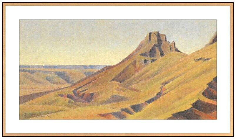 値頃 ◇ED MELL エド・メル【デザート・レイン】□リトグラフ 版画