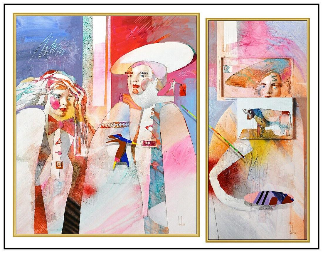 Gregory Hawthorne Large Original Painting Sculpture Signed Portrait Framed Art: This lot includes: Gallery COA & free domestic shipping (*insurance and international shipping for an additional charge)Artist: Gregory Hawthorne Title: The Matador I and The Matador II Medium: oil pa