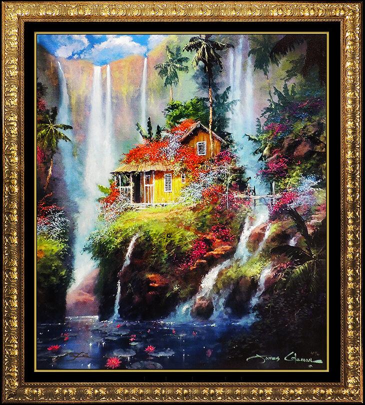 James Coleman Large Giclee On Canvas Hand Embellished Signed Paradise Home Art (1 of 5)