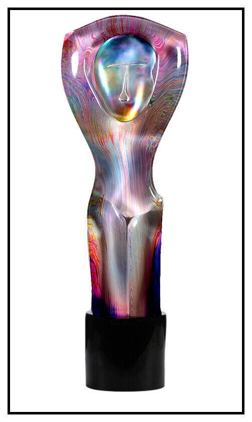 Dino Rosin Original Murano Glass Sculpture Female Figurative Large Signed Relax (1 of 2)